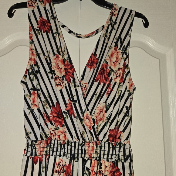 Scobe Jumpsuit Split Leg Floral L - Picture 4 of 8